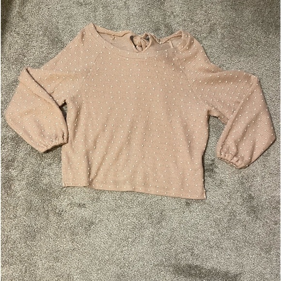 Pink Swiss Dot Sweater - Picture 5 of 11